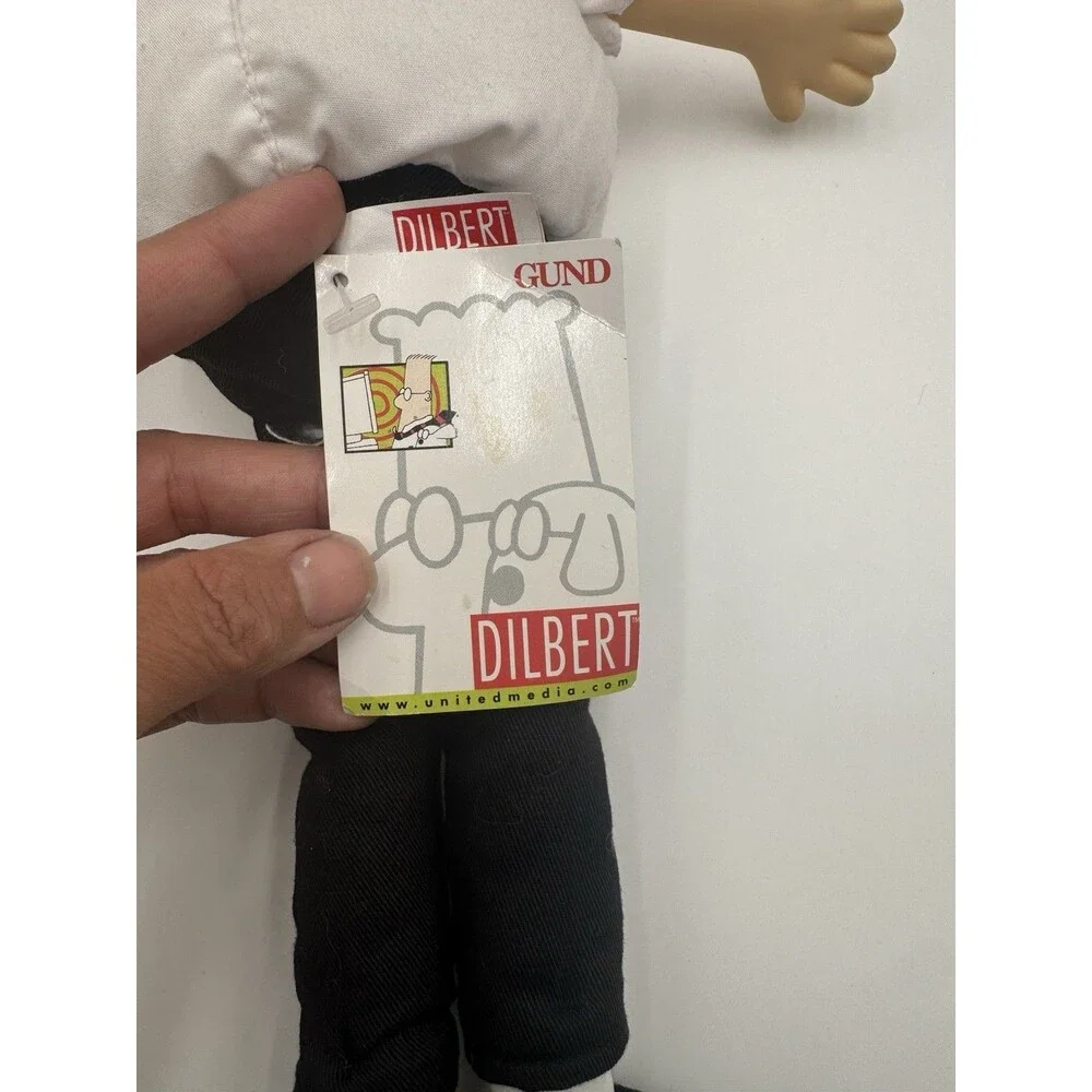 Vintage Gund Dilbert Plush Doll 16” w/ Hang Tag Style 7120 Scott Adams 1997